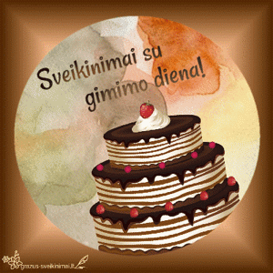 Sveikinu su gimtadieniu