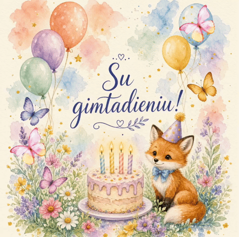 Su gimtadieniu vaikui