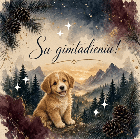 Su gimtadieniu vyrui