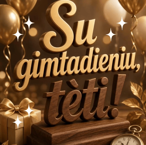 Gimtadienio atvirukai Tėčiui