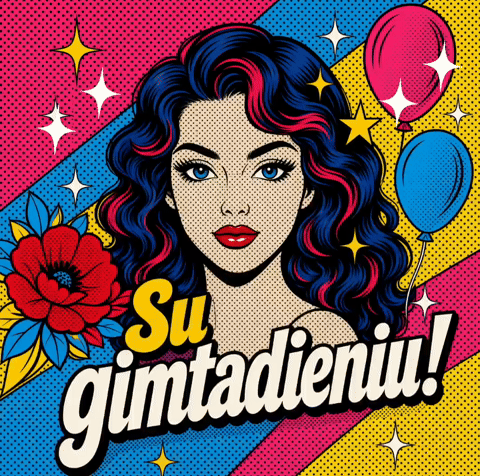 Su gimtadieniu moteriai