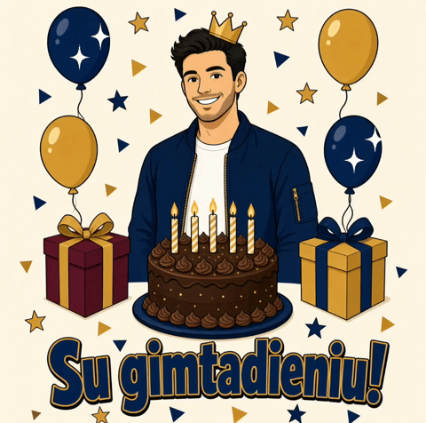 Su gimtadieniu vyrui